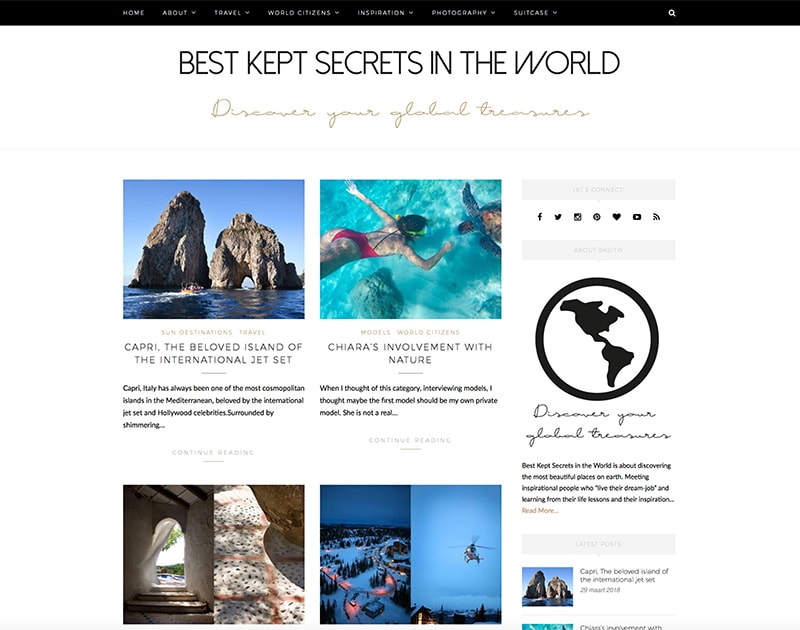 website van Best kept secrets in the world