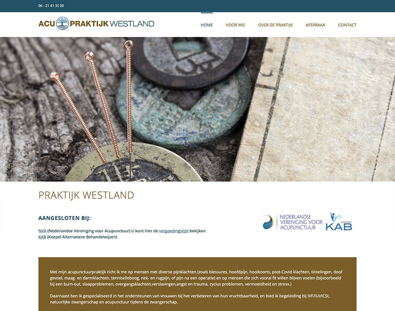 Praktijk Westland website van Praktijk Westland